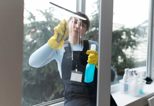 Nettoyage de vitres intérieures et extérieures à Maen Roch